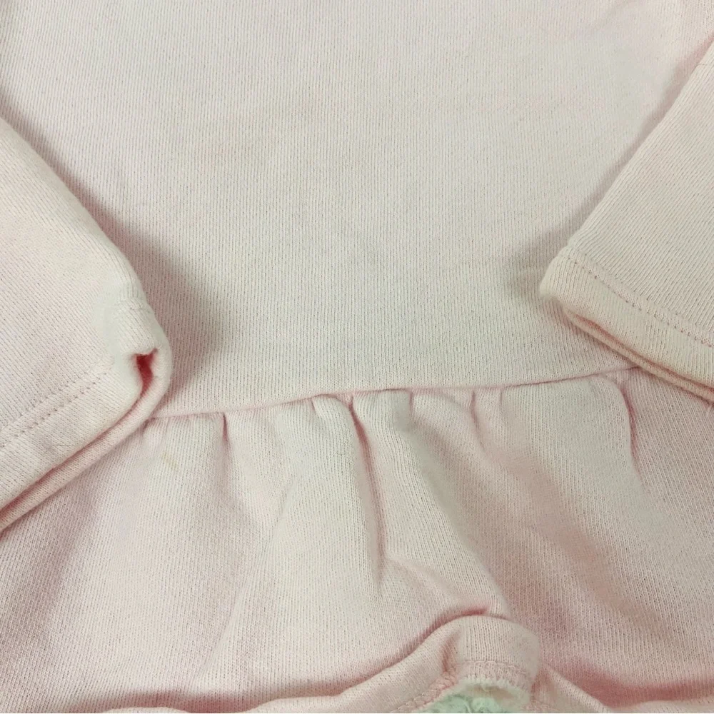 Carter's Pink & Gray dalmatian Dog pink ruffle long sleeve gray stretch leggings - Picture 15 of 17